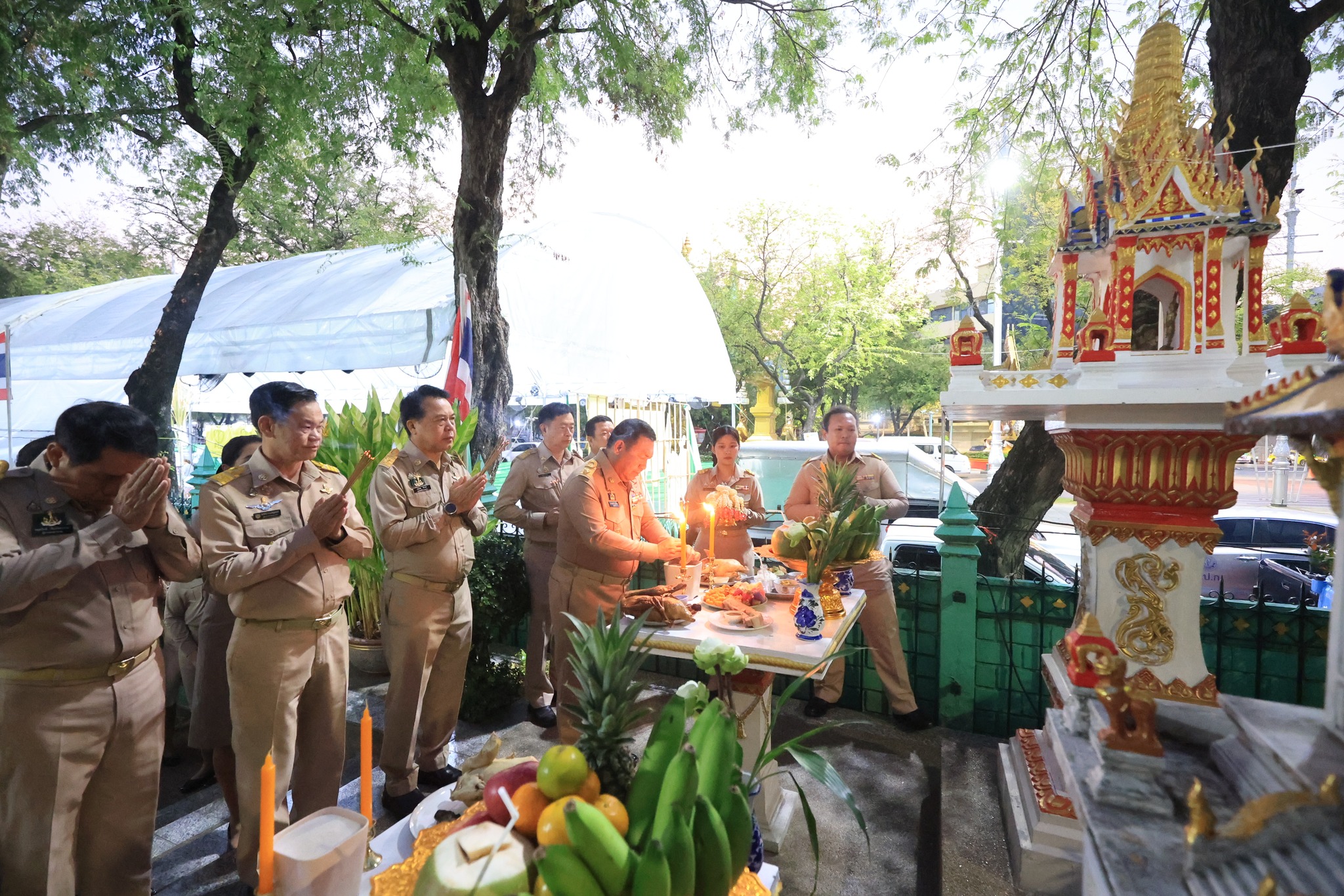 title - ส.ป.ก. จัดพิธีสักการะสิ่งศักดิ์สิทธิ์และพิธีสงฆ์ในโอกาสวันคล้ายวันสถาปนาครบรอบ 51 ปี